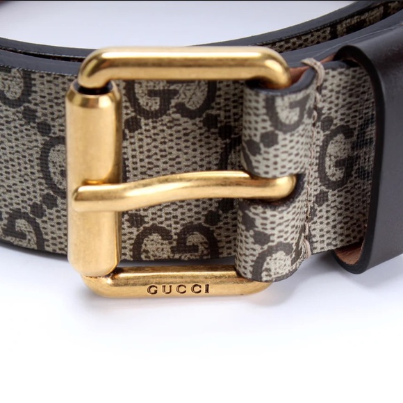 Gucci Black and Gold Men's Belt